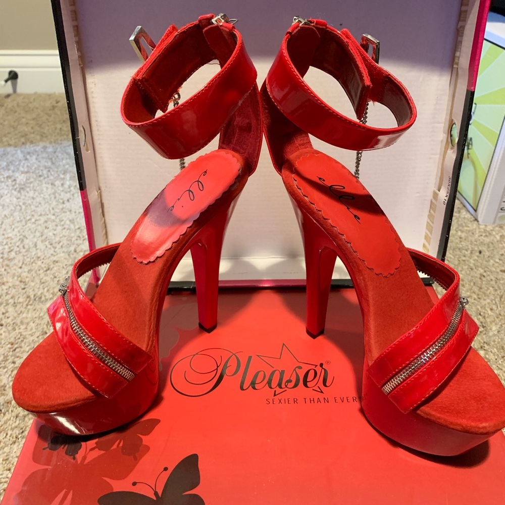 Ellie Brand Red heels size 5